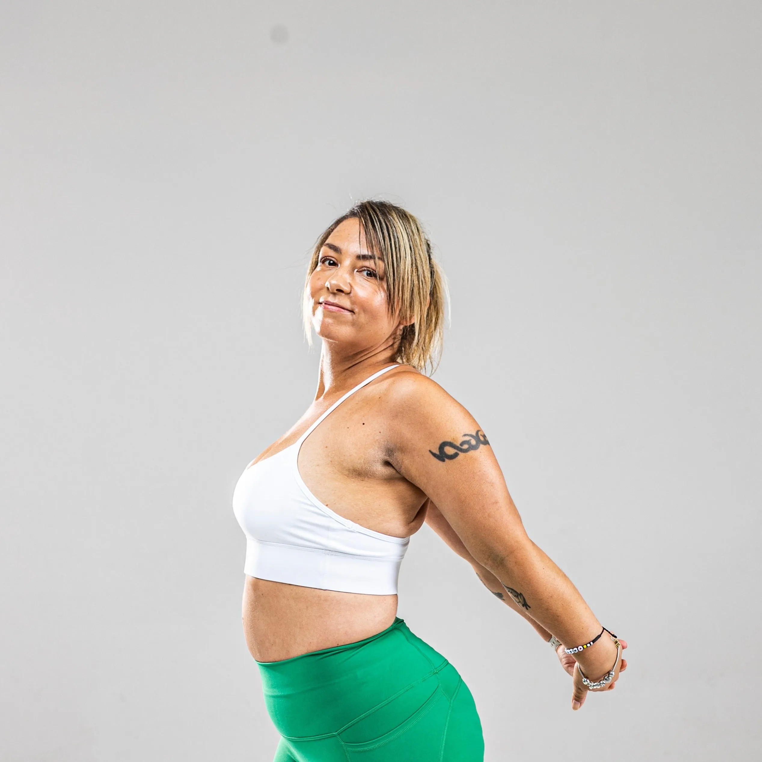 Active White Sports Bra