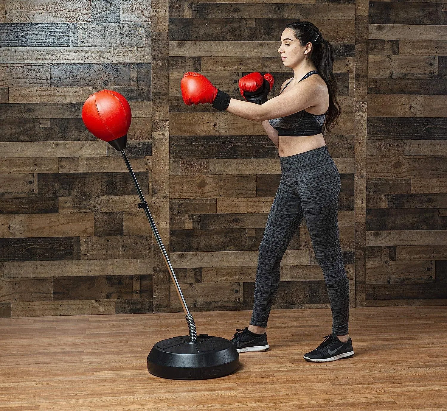 Adult'S Standing Boxing Gloves Punch Bag Set