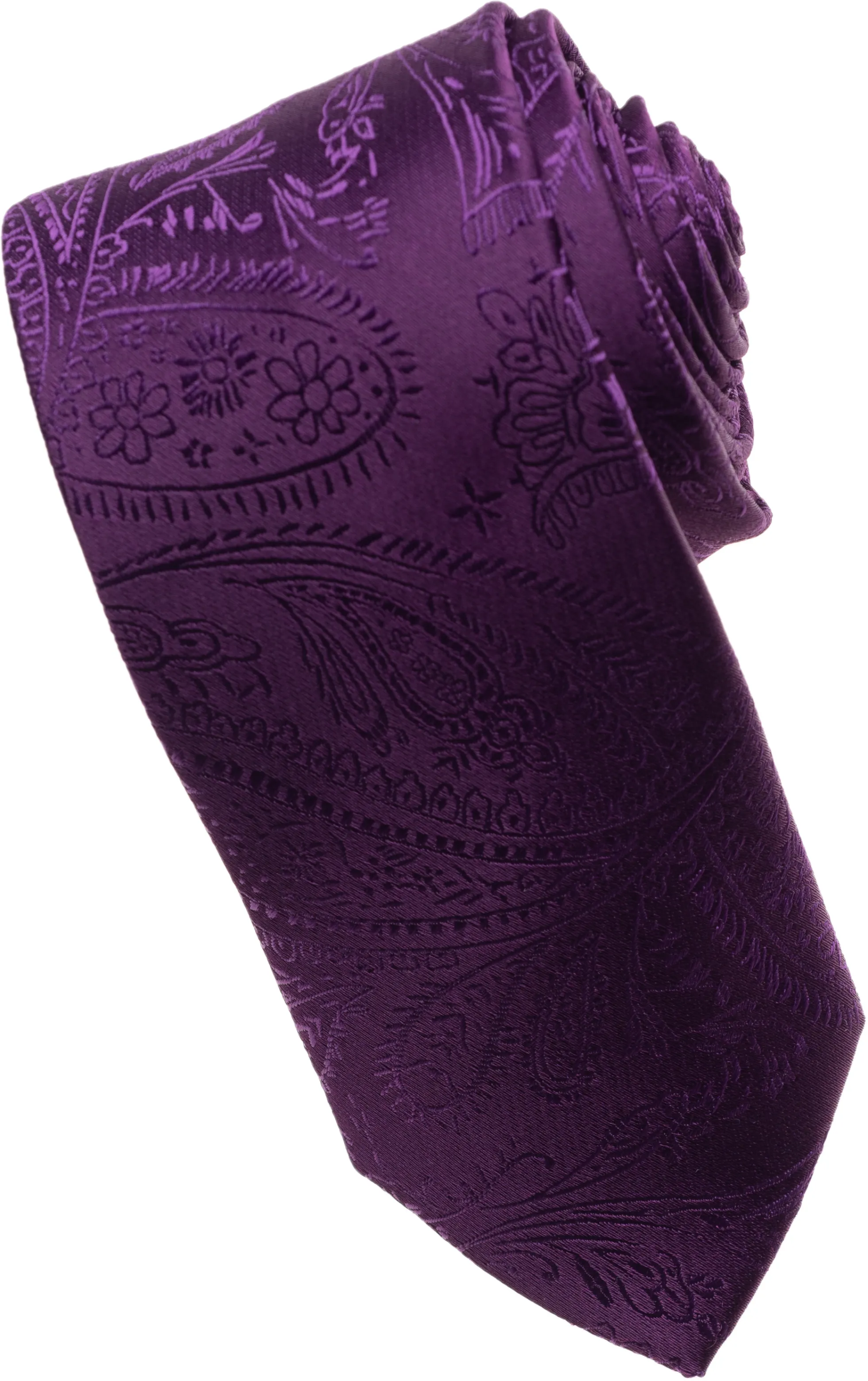 Aqua Paisley Tone on Tone Necktie