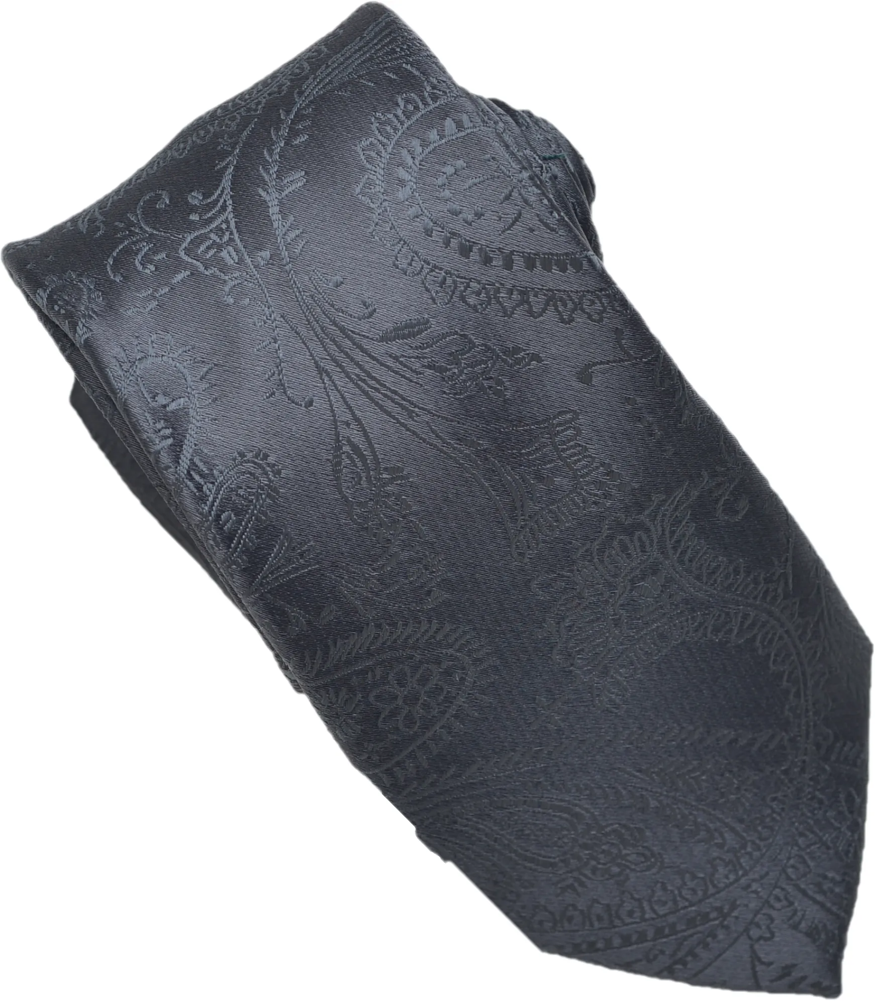 Aqua Paisley Tone on Tone Necktie