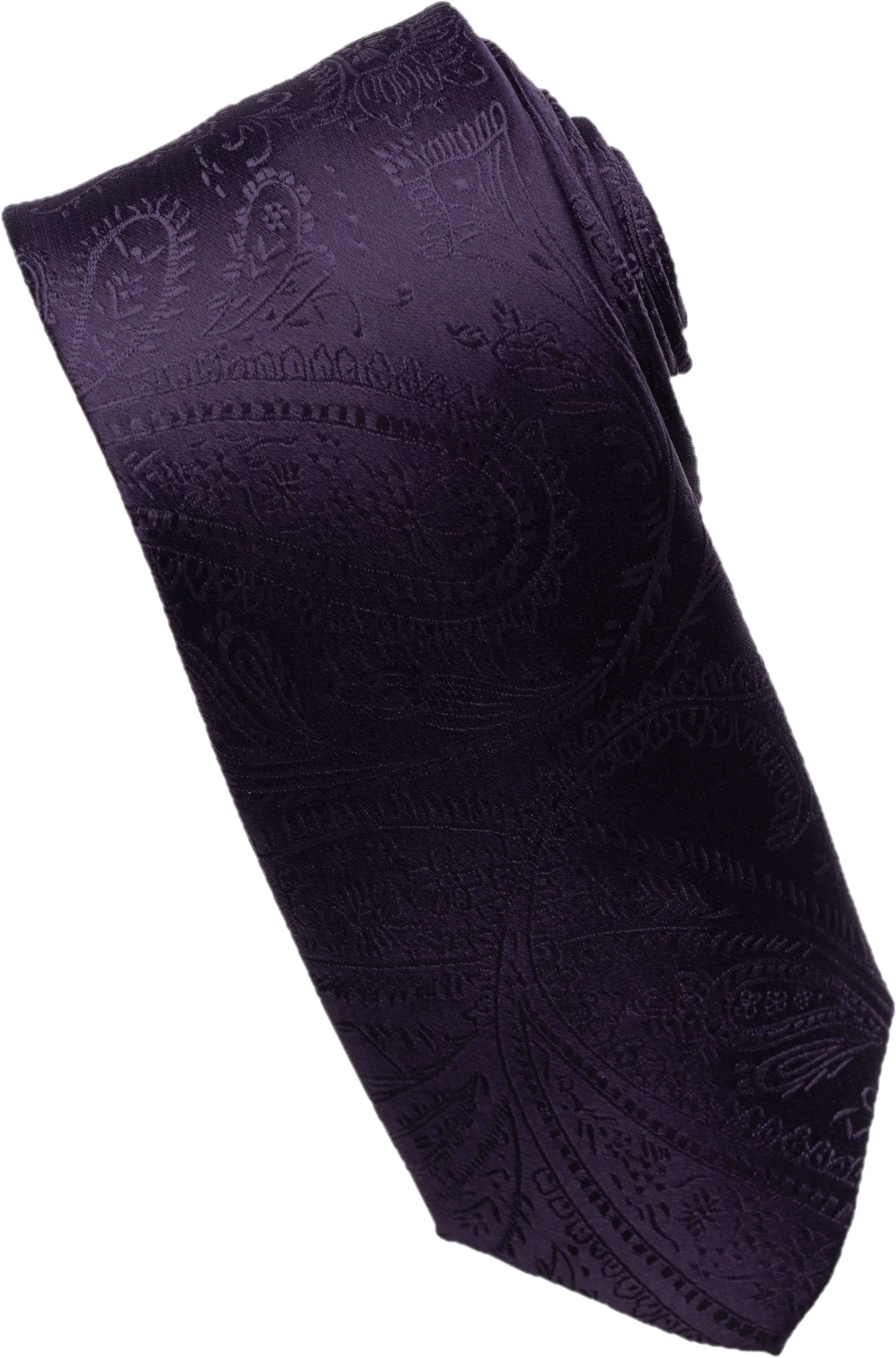 Aqua Paisley Tone on Tone Necktie