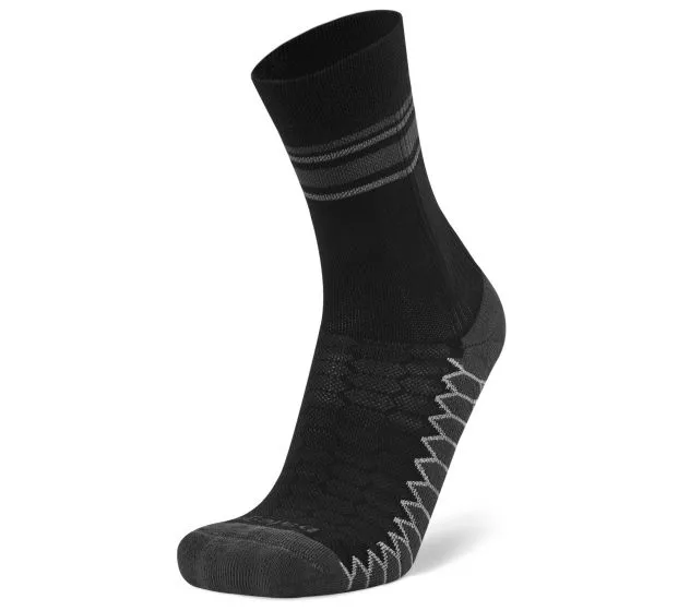Balega Silver Mini Crew Socks-Black-S