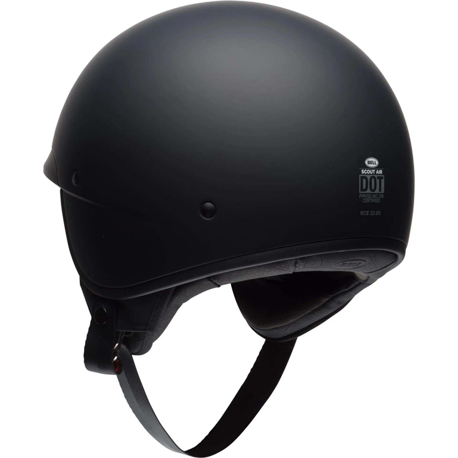 Bell Scout Air Motorcycle Open Face and 3/4 Helmet Matte Black