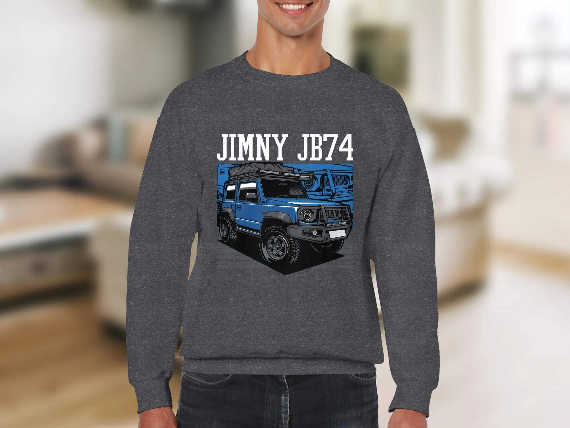 Blue Off-Road Adventure SUV T-Shirt, Unisex 4x4 Vehicle Graphic Tee, Outdoor Exploration Shirt, Gift for Car Enthusiasts