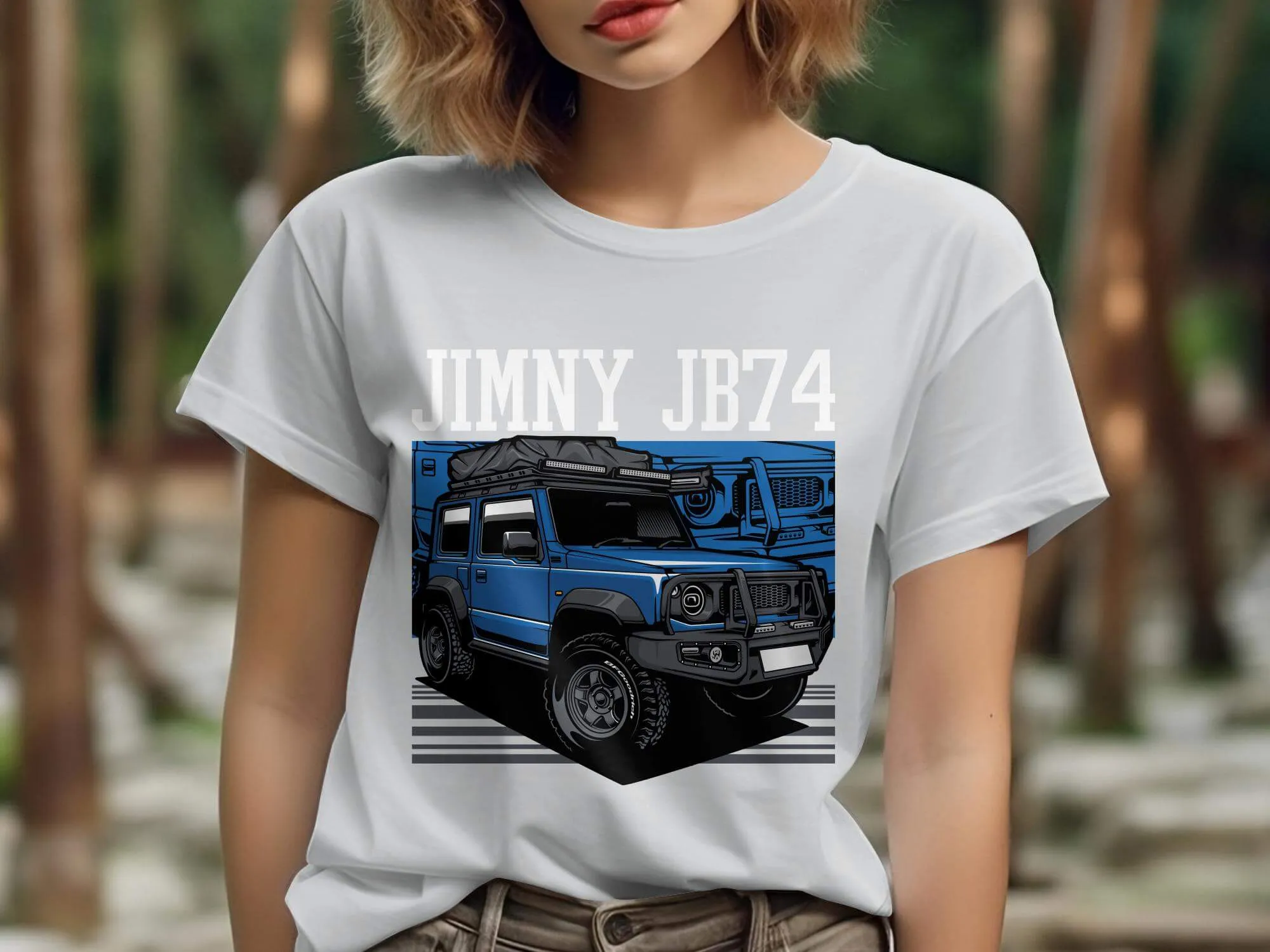 Blue Off-Road Adventure SUV T-Shirt, Unisex 4x4 Vehicle Graphic Tee, Outdoor Exploration Shirt, Gift for Car Enthusiasts