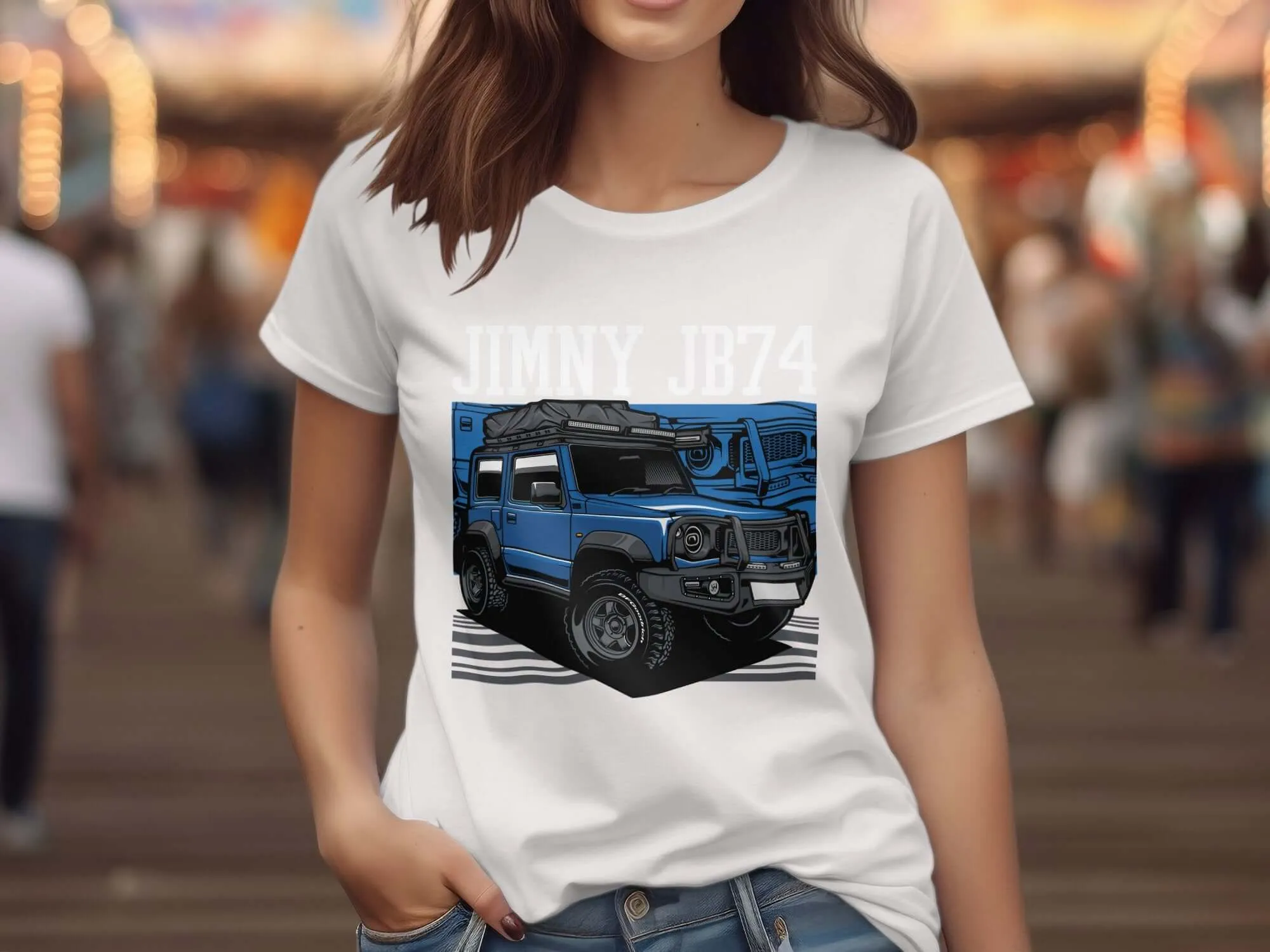 Blue Off-Road Adventure SUV T-Shirt, Unisex 4x4 Vehicle Graphic Tee, Outdoor Exploration Shirt, Gift for Car Enthusiasts