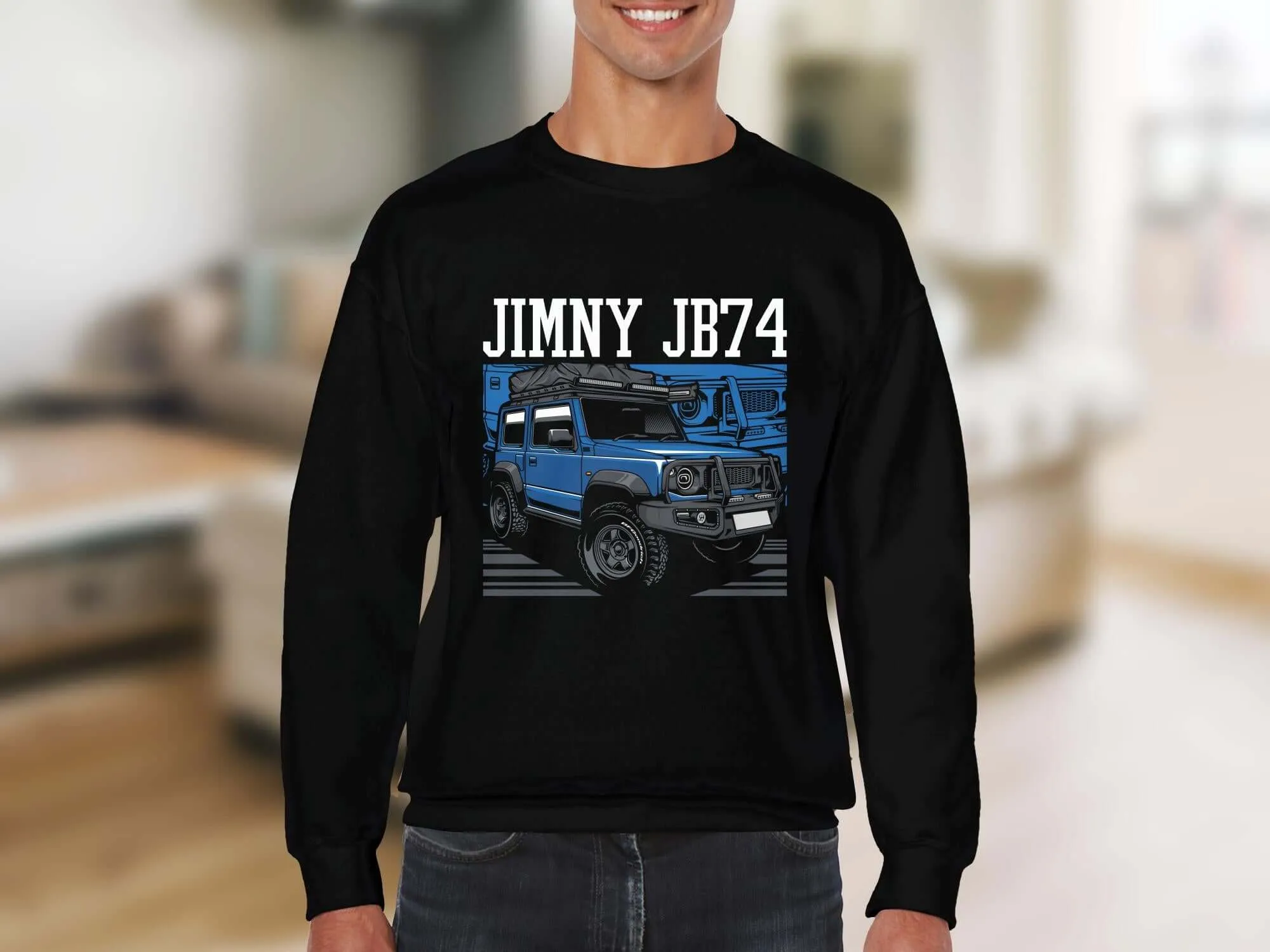 Blue Off-Road Adventure SUV T-Shirt, Unisex 4x4 Vehicle Graphic Tee, Outdoor Exploration Shirt, Gift for Car Enthusiasts