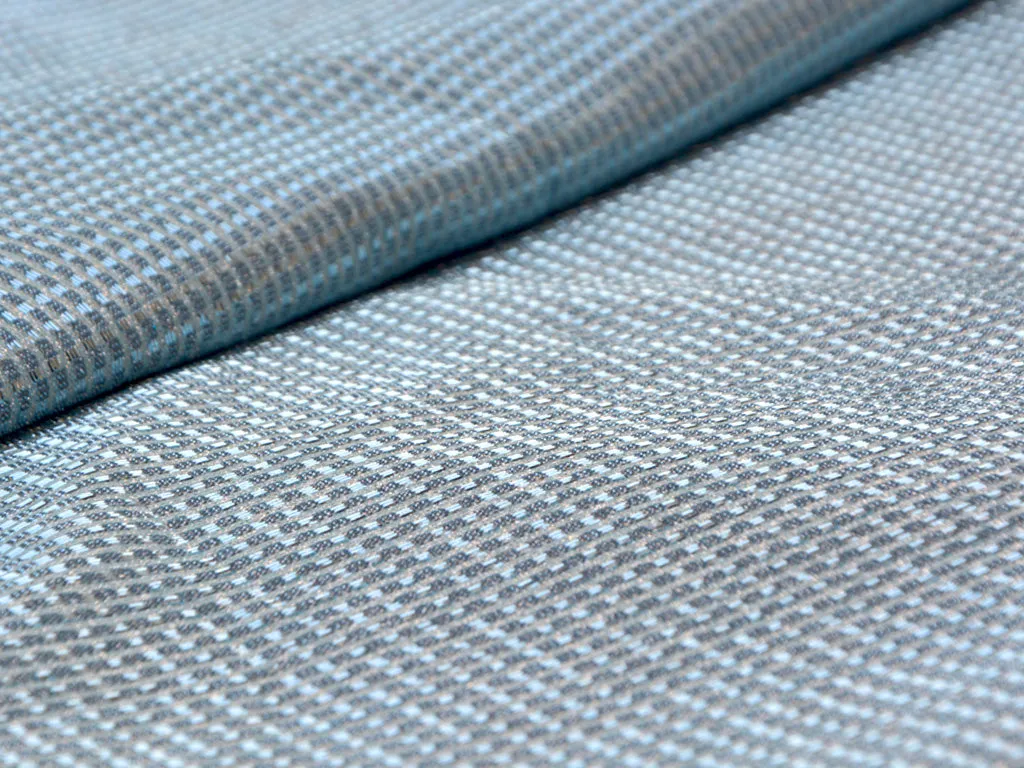 Blue Stripes Shimmer Bonding Fabric