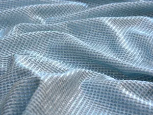 Blue Stripes Shimmer Bonding Fabric