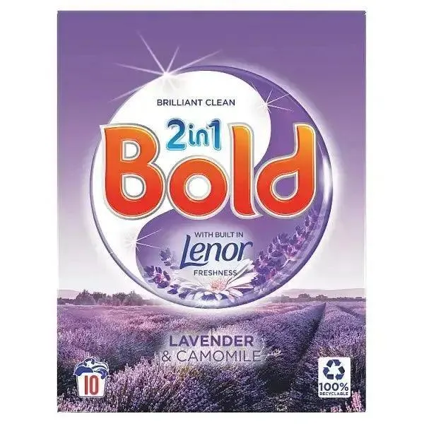 Bold 2 in 1 Washing Powder Lavender & Camomile 650g 10 Washes (Case of 6)