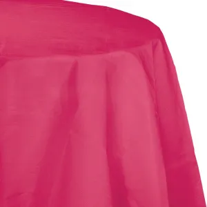 Bulk Hot Magenta Round Paper Table Covers 82 inch (12 per Case)