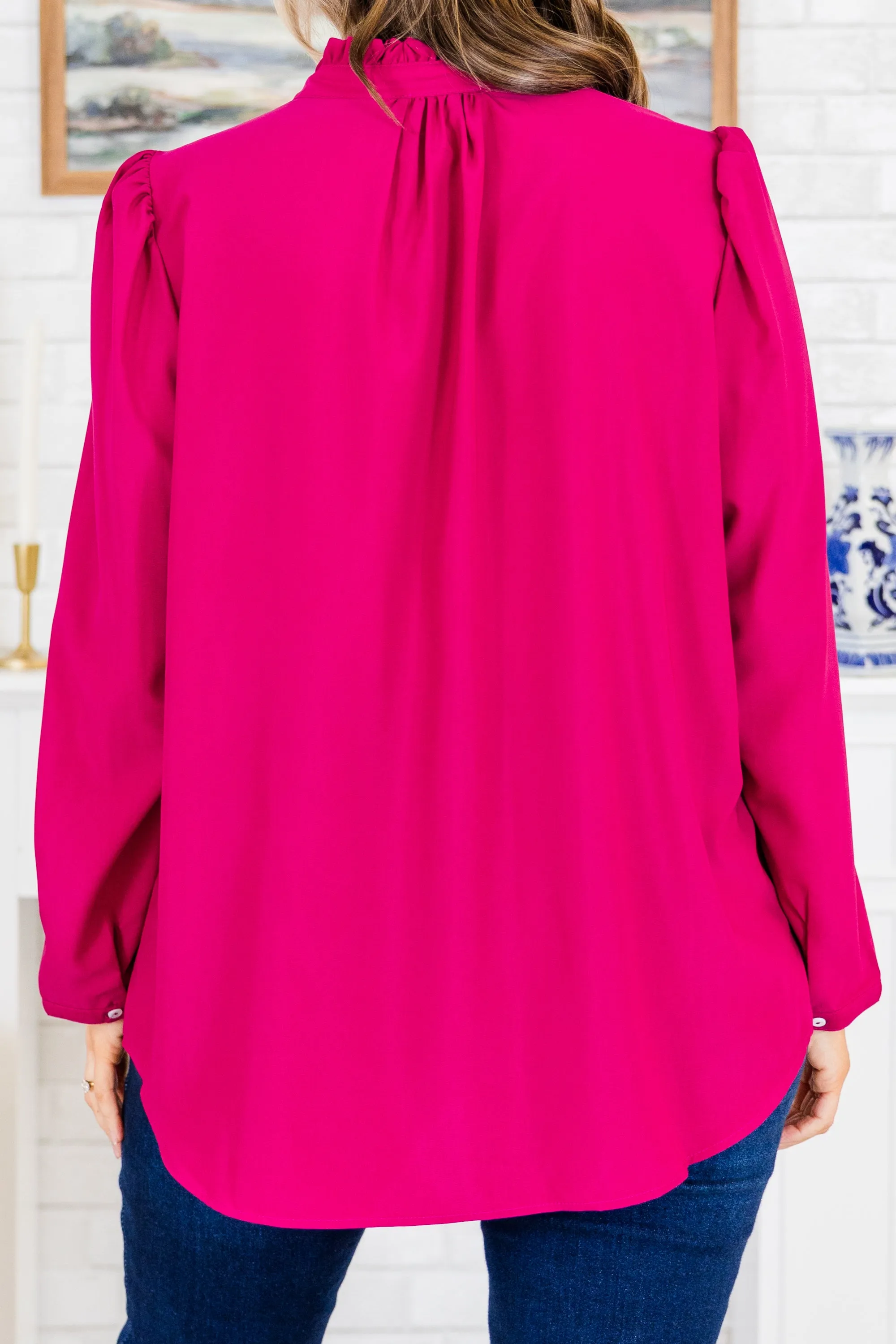 Call It Chic Blouse, Magenta