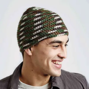 Caron Crochet Camo Hat