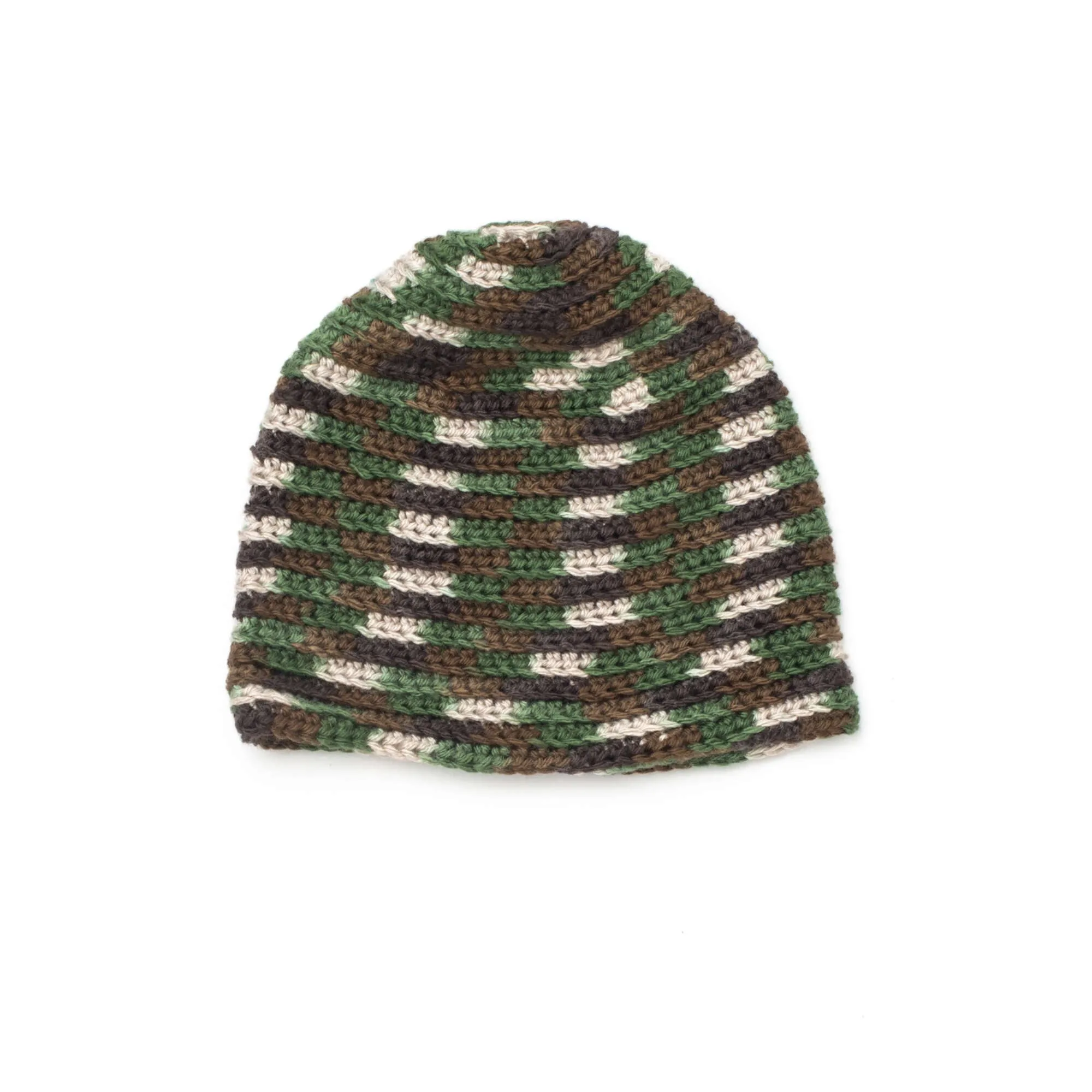 Caron Crochet Camo Hat
