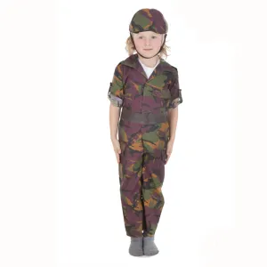 Children's Soldier Costume - Camouflage Army Dress Up Set
