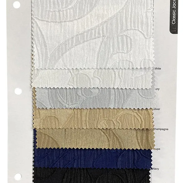 Classic Jacquard Wholesale Fabric in Silver