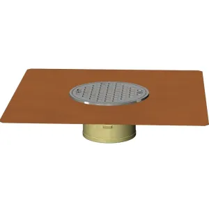 Copper 5" Thin Membrane Deck Drain