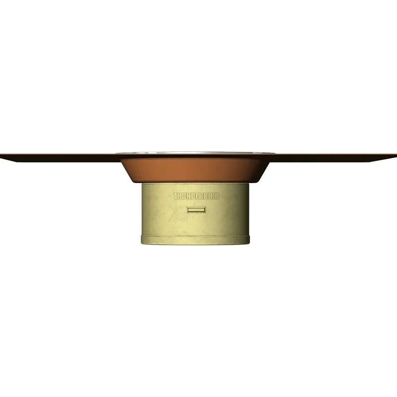 Copper 5" Thin Membrane Deck Drain