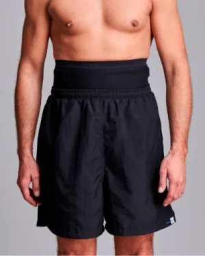 CUI Mens Ostomy Swim Shorts - 1 each, SMALL, BLACK - TWIN **TEMPORARY  UNAVAILABLE**