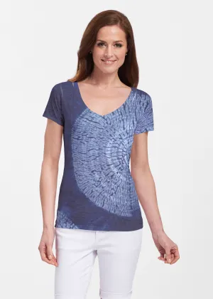 Dandelion Dream (14169) ~ Sheer Short Sleeve V-Neck Shirt