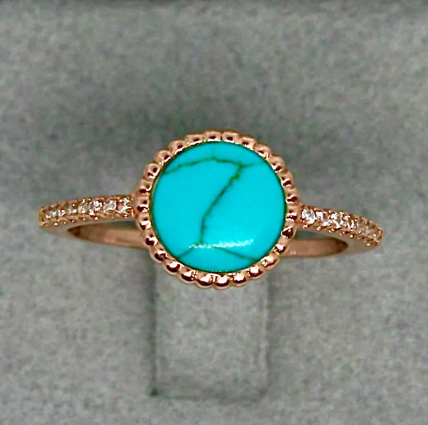 Double Sided Turquoise Ring