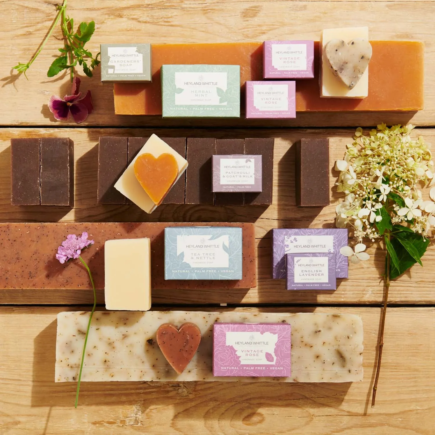English Lavender Natural Heart Soap 40g