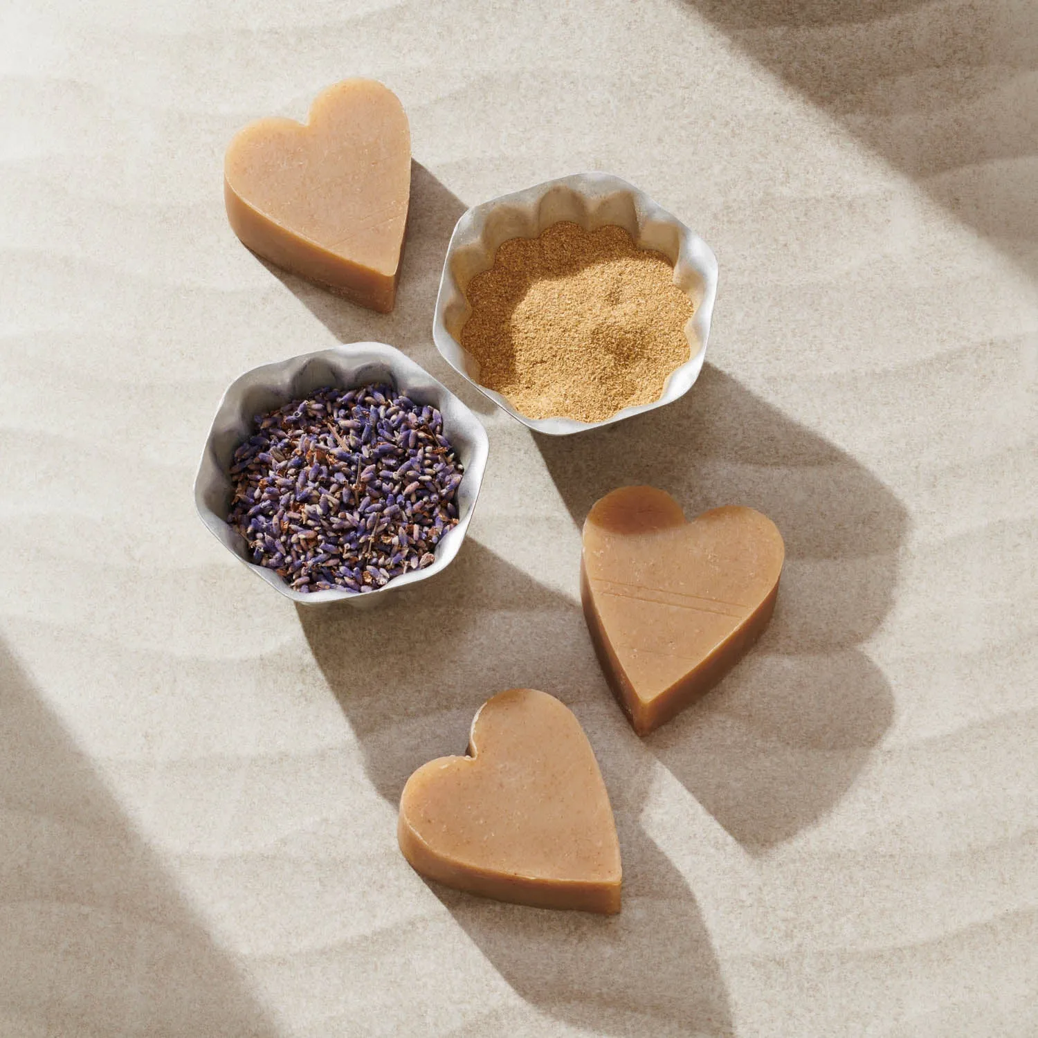 English Lavender Natural Heart Soap 40g