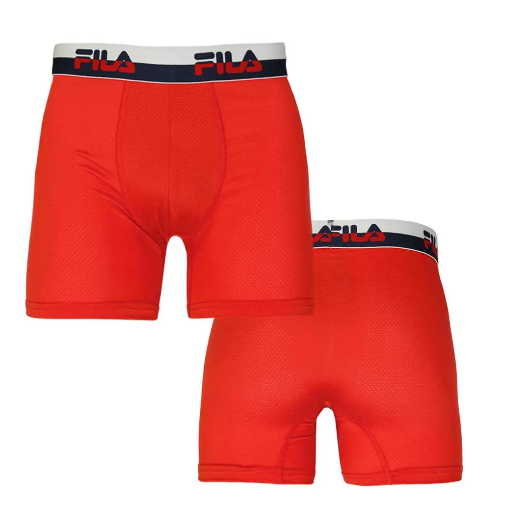 FILA - Men's 4 Pack Boxer Brief (FM412BXPM8 600)