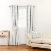 Florin Silver Curtain Fabric
