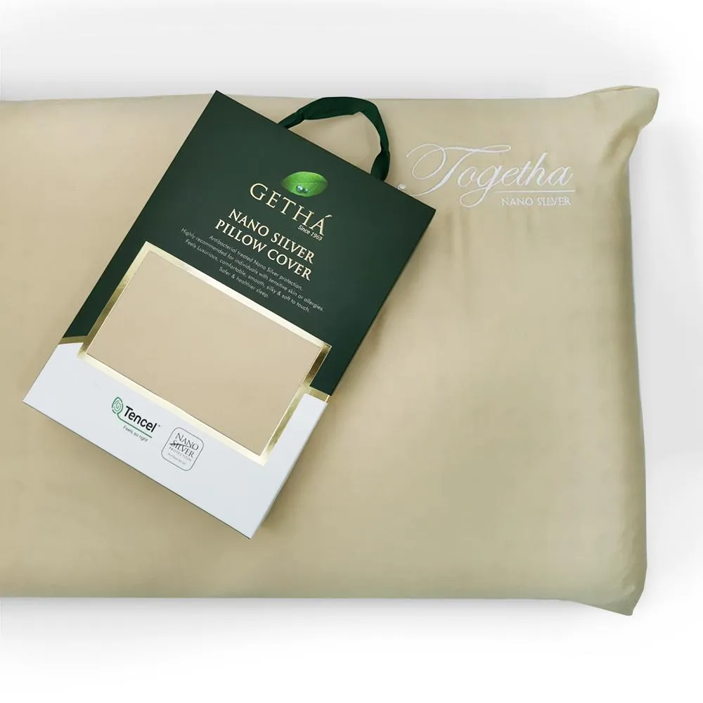 Getha 3D Auto Latex Pillow Case - TENCEL™ Nano Silver Fabric (M) (2 Pcs)