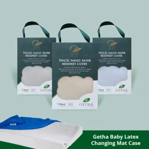 Getha Baby Latex Changing Mat Case - TENCEL™ Nano Silver Fabric