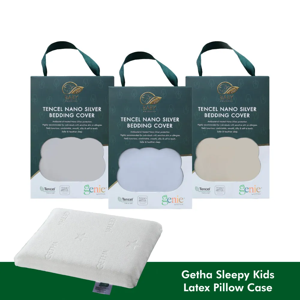 Getha Sleepy Kids Latex Pillow Case - TENCEL™ Nano Silver Fabric