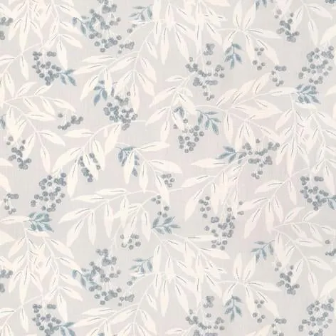 Greendale Silver Curtain Fabric
