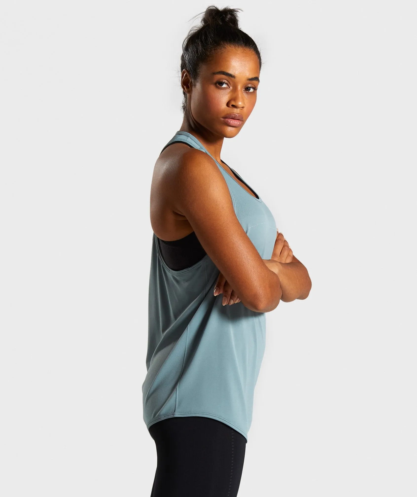 Gymshark Breeze Lightweight Seamless Vest - Turquoise