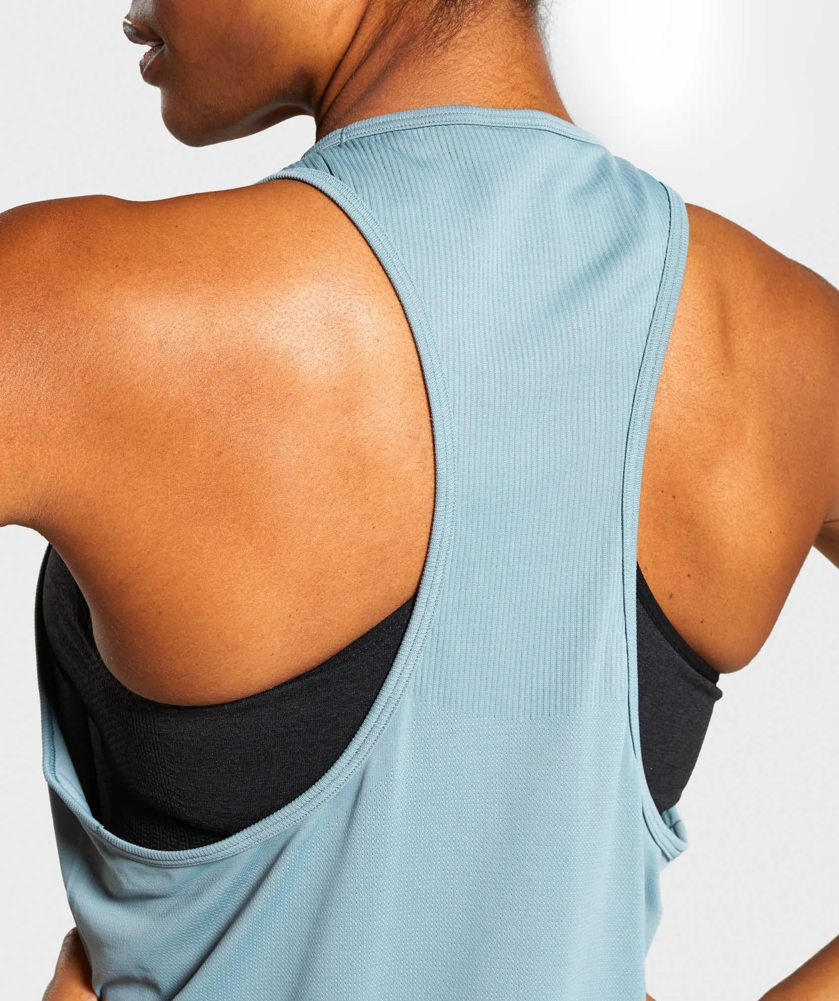 Gymshark Breeze Lightweight Seamless Vest - Turquoise