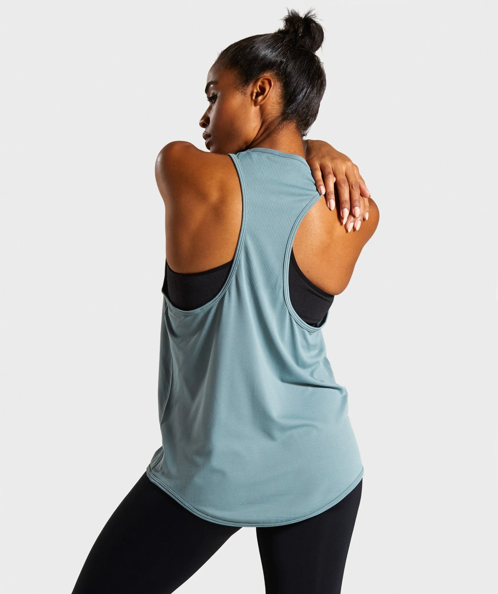 Gymshark Breeze Lightweight Seamless Vest - Turquoise