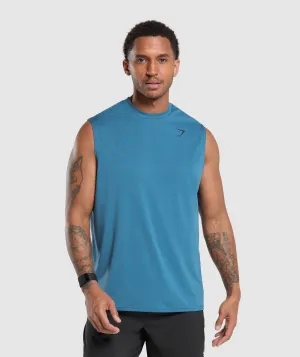 Gymshark Oversized Performance Tank - Utility Blue