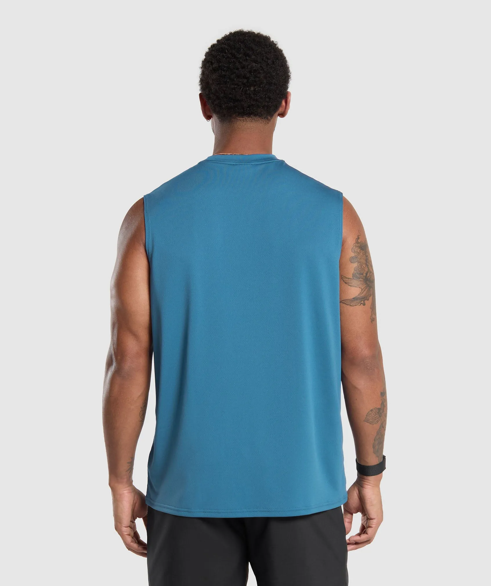 Gymshark Oversized Performance Tank - Utility Blue