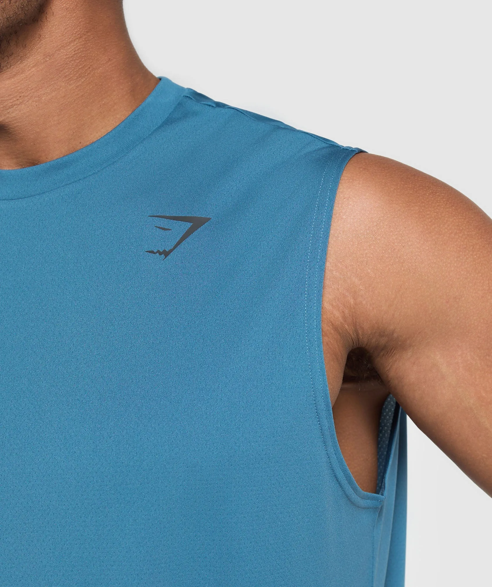 Gymshark Oversized Performance Tank - Utility Blue