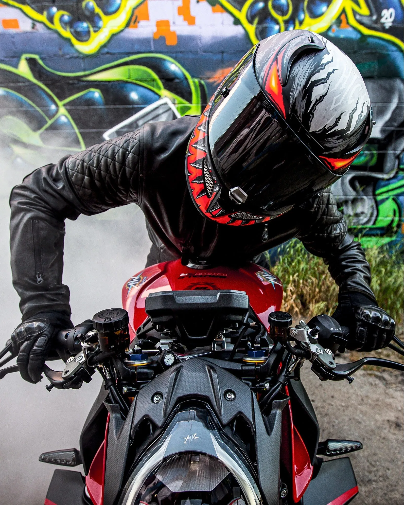 HJC RPHA 11 Marvel Anti Venom Carbon MC1SF Full Face Helmet