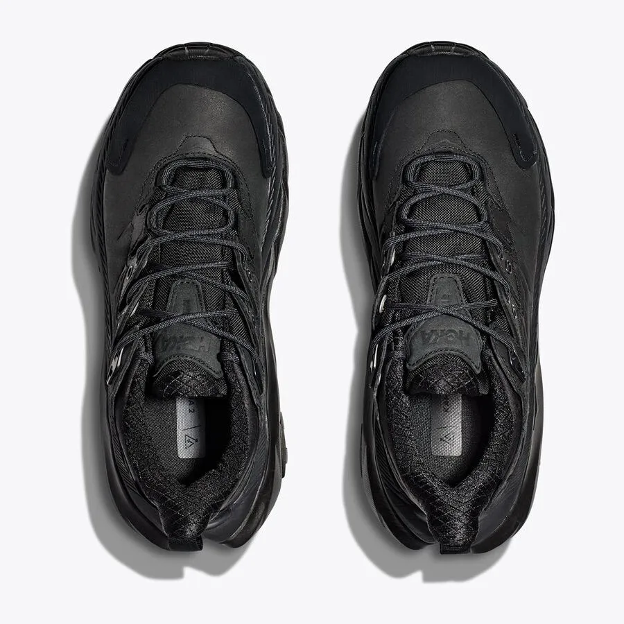 Hoka Women's Kaha 2 Low GORE-TEX Walking Shoes Black / Black