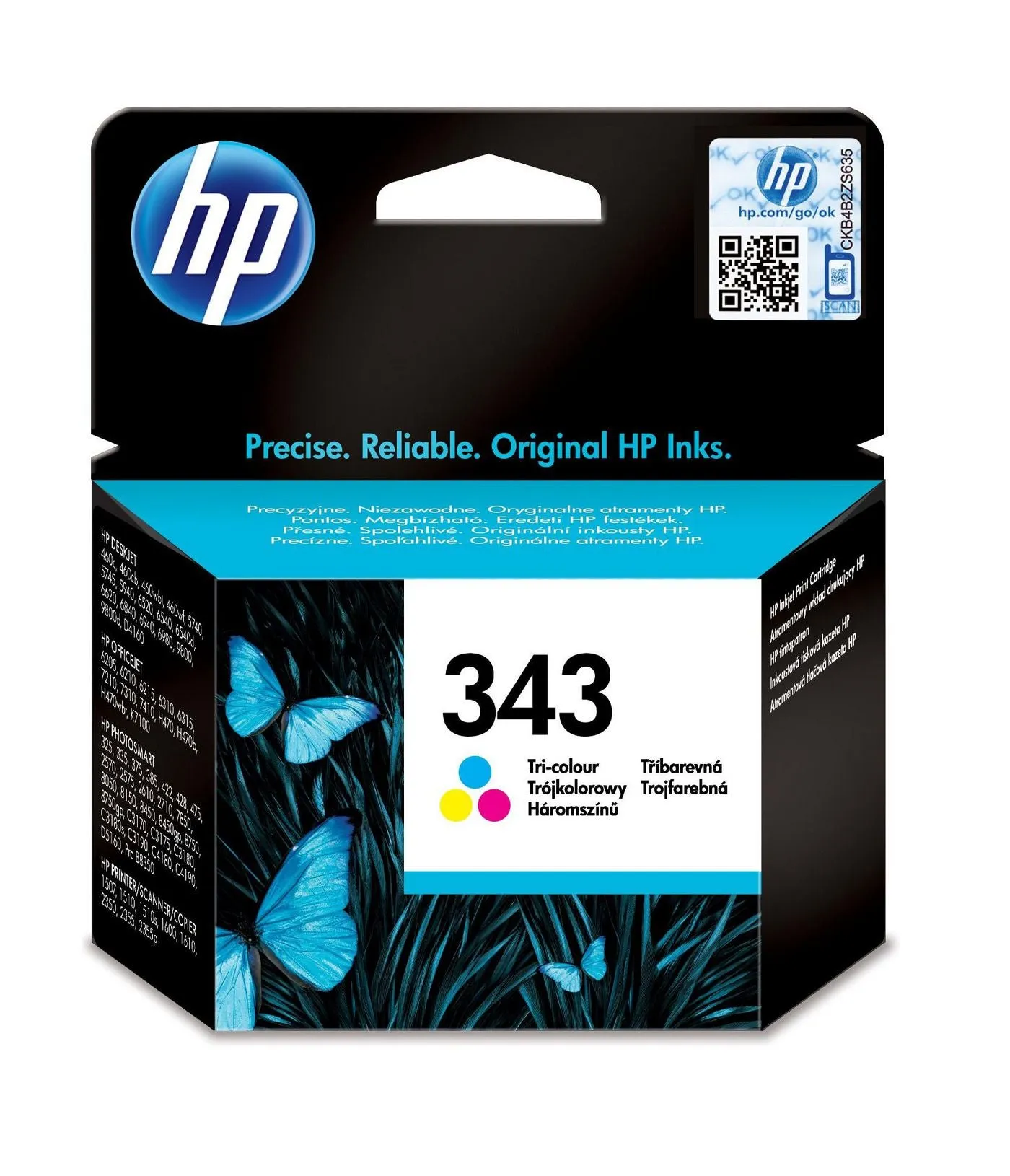 Hp No 343 Tricolor Cart 7Ml 260