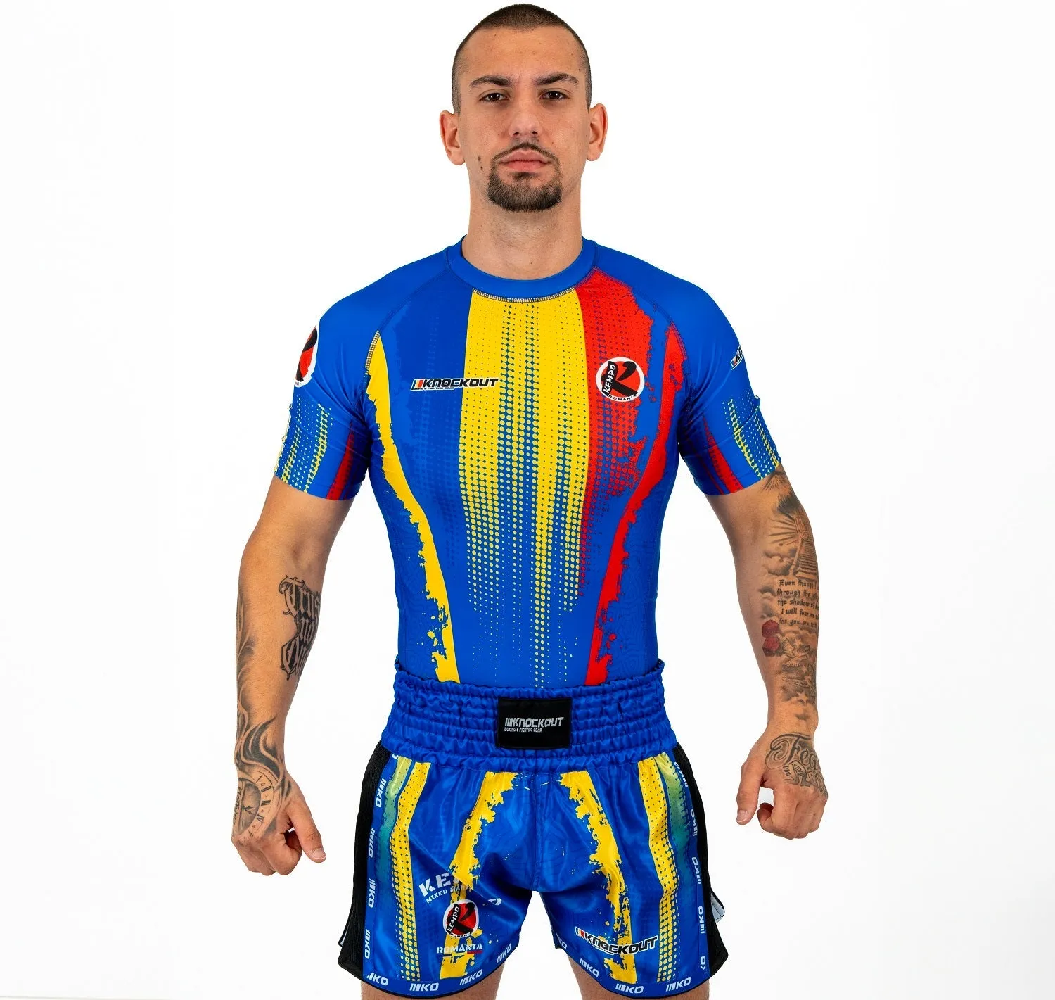 Knockout Kempo Romania Rashguard-Short Sleeve
