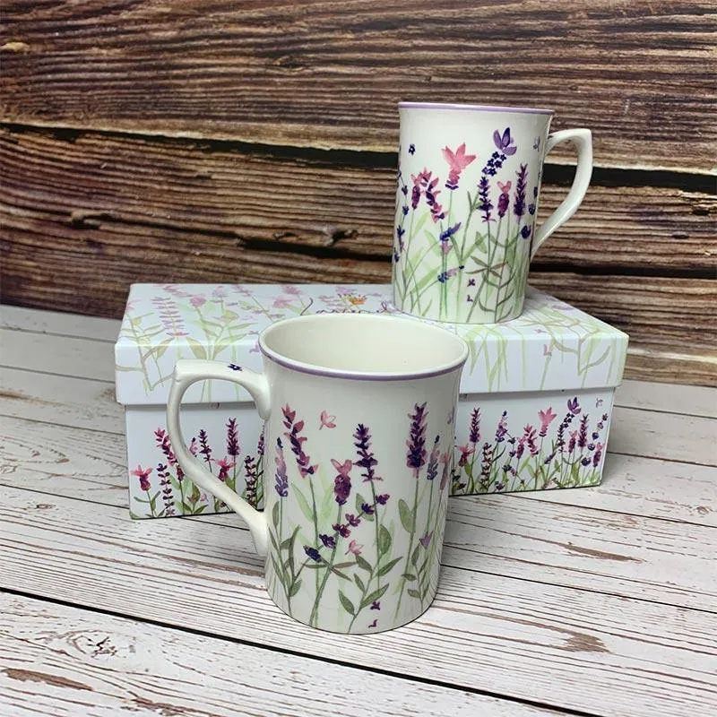 Lavender Mugs - Longbourn Design