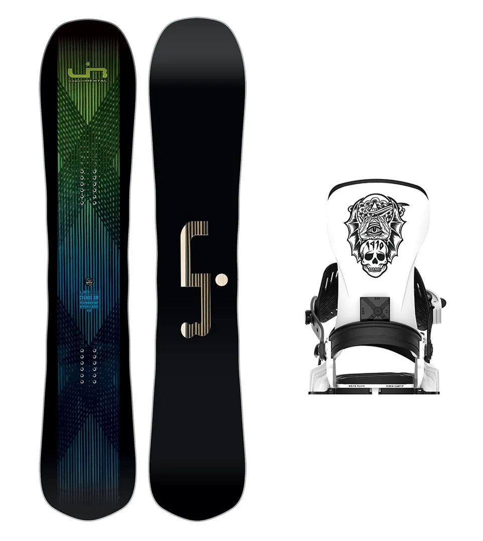 Lib Tech Cygnus BM Snowboard with Men's Bent Metal Transfer Snowboard Binding 2025