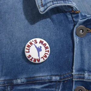 Link's Martial Arts Custom Logo Pin Buttons
