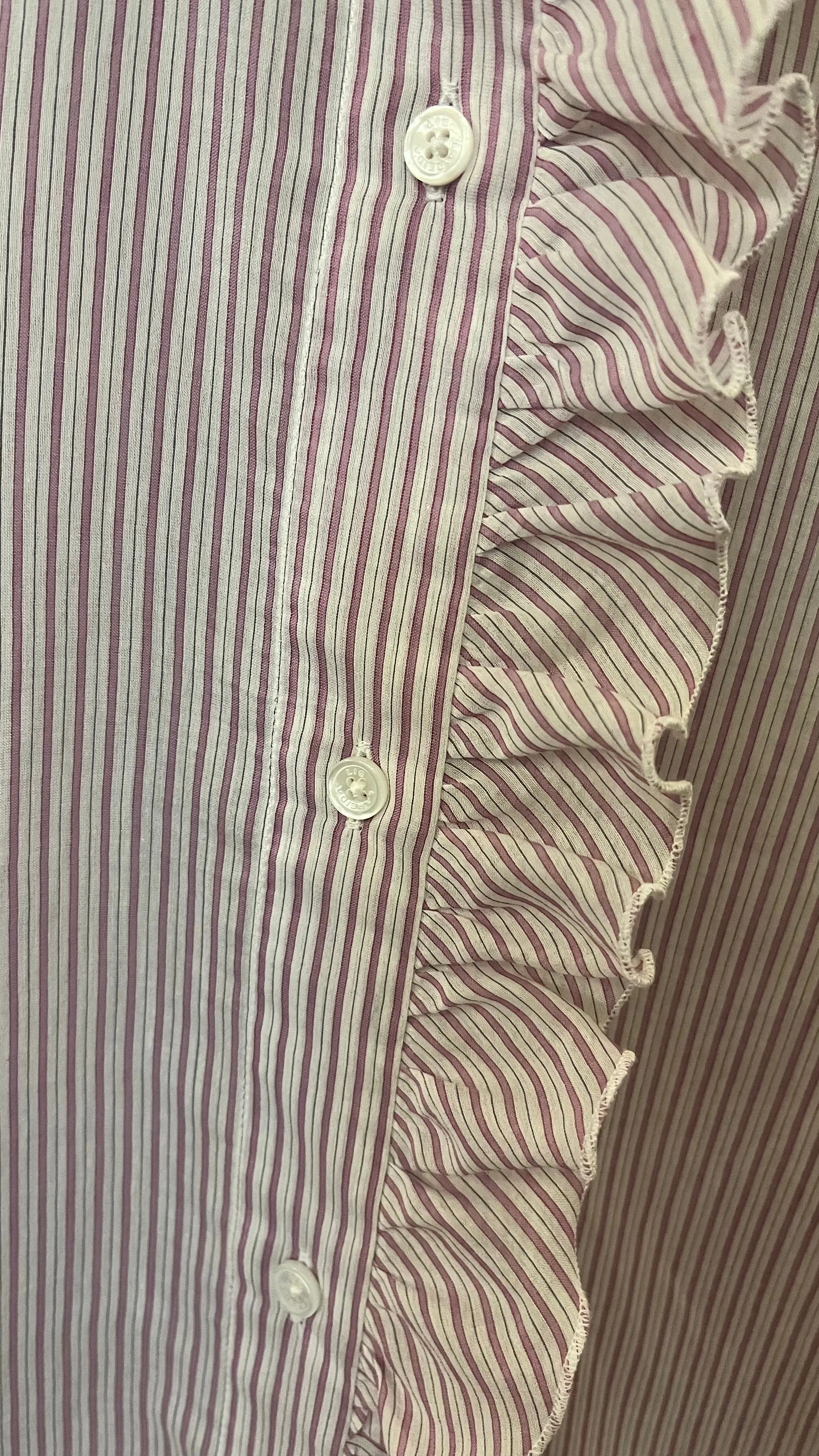 Lis Lareida Abbie Shirt in Magenta Stripe