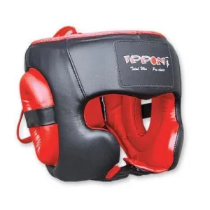 MAR-130 | Red & Black IPPON Boxing Head Guard For Training