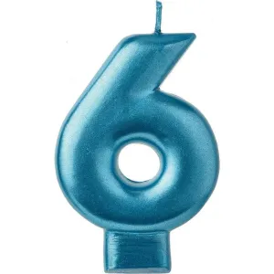 Metallic Blue #6 Candle | 1ct
