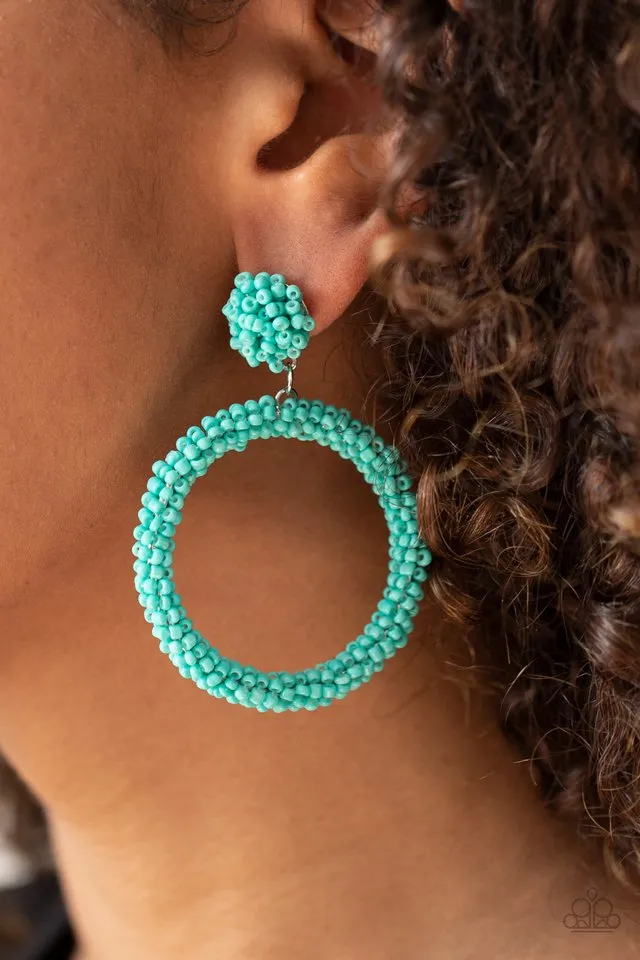 Paparazzi Earring ~ Be All You Can BEAD - Blue